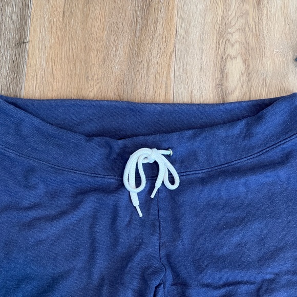 Monrow Classic Super Soft Vintage Sweatpants Knit Lounge Crop Blue Like New S - Picture 5 of 5